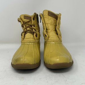 Sperry Women's Yellow Waterproof Duck Boots- 7